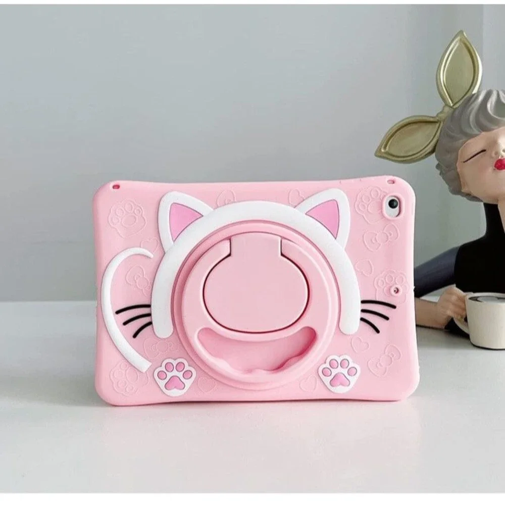 Cat Girl Kids Case For iPad Air 1 2 3 4 Mini 5 6 Pro 9.7